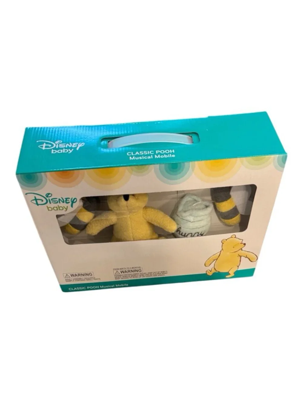 Musical Mobile Baby Crib Winnie the Pooh Classic Hunny Pot & Bees Brahms Lullaby